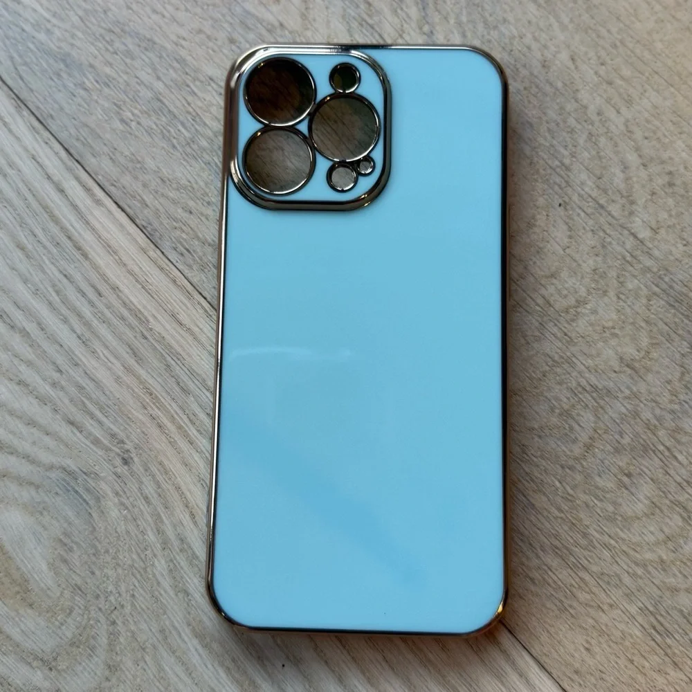 ❤️Boutique - Aqua Gold iPhone 13 Pro Case - OS